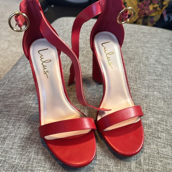 Lulus Red Kamali Cherry Heels - Picture 6 of 11